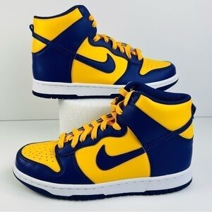 Nike DUNK HIGH (GS) COURT PURPLE "LAKERS" DZ4454-500 SIZE 5 /WOMEN'S SIZE 6.5